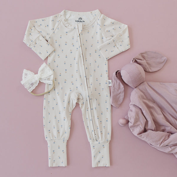 tiny-tulips-bamboo-zippy-romper Little Joy Co - Sophia's Style-1